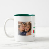 Joyeux Noël moderne grand-père 2 Photo Mug (Gauche)