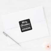 Joyeux Noël moderne minimaliste étiquette cadeau a (Enveloppe)