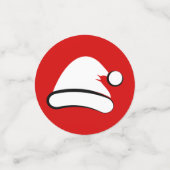 Joyeux Noël moderne Santa Chapeau Table Confetti (Petit recto)
