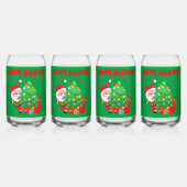 Joyeux Noël moderne sur vert | (Dos)