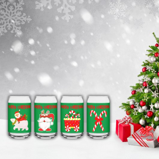 Joyeux Noël moderne sur vert |