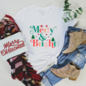 Joyeux Noël moderne & T-shirt brillant