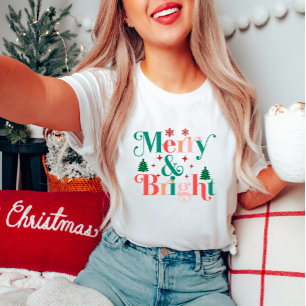 Joyeux Noël moderne & T-shirt brillant