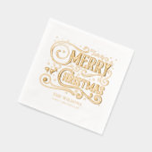 Joyeux Noël Moderne Vacances Personnalisées (Gauche)