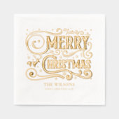 Joyeux Noël Moderne Vacances Personnalisées (Recto)