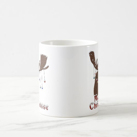 Joyeux Noël Moose Coffee Mug (Centre)