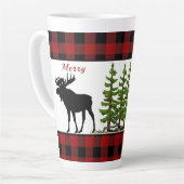 Joyeux Noël Moose Latte Mug (Angle gauche)