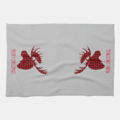 Joyeux Noël Moose Serviette de cuisine (Horizontal)