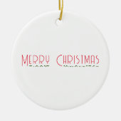 Joyeux Noël & Morse Code Ornement en métal (Devant)