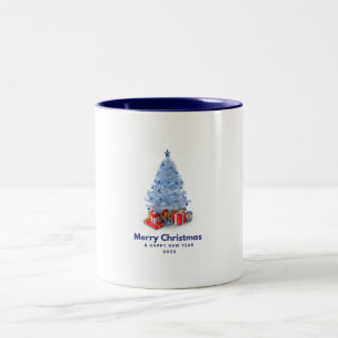 Joyeux Noël Mug Arbre à parapluies et Cadeaux
