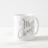 Joyeux Noël - Mug Empreinte de léopard rose (Devant droit)