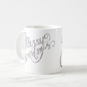 Joyeux Noël - Mug Empreinte de léopard rose (Devant gauche)