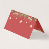 Joyeux Noël Multi Photo Red Gold Carte (Back)