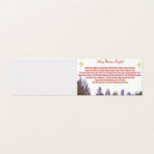 Joyeux Noël multilingue carte pliée (Outside Unfolded)