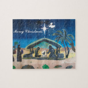 Joyeux Noël Nativité Scene Puzzle