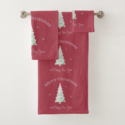 Joyeux Noël neige sur les flocons de neige des arb (En situation)