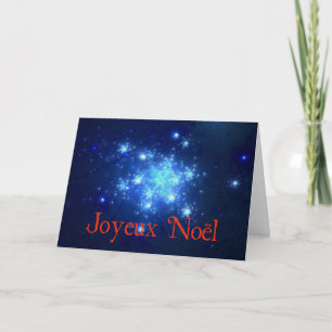 Joyeux Noel - Night Sky Feestdagen Kaart