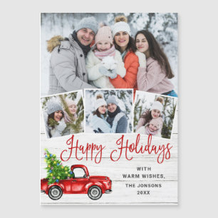 Joyeux Noël Noël 4 PHOTO Carte magnétique