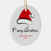 Joyeux Noël Noël Noël Père Noël Ornement en cérami (Droite)