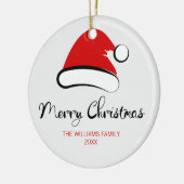 Joyeux Noël Noël Noël Père Noël Ornement en cérami (Gauche)