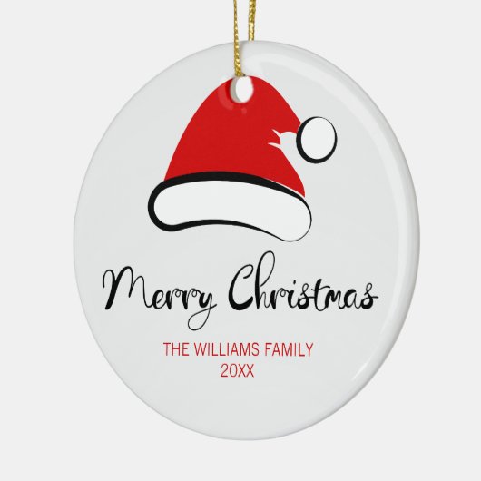 Joyeux Noël Noël Noël Père Noël Ornement en cérami (Gauche)