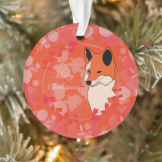 joyeux noël, noël,renard,fleurs, nature, ca