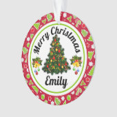 Joyeux Noël Nom de l'ornement (devant)