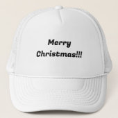Joyeux Noël Nom Imprimé Blanc et Casquette Blanche (Devant)