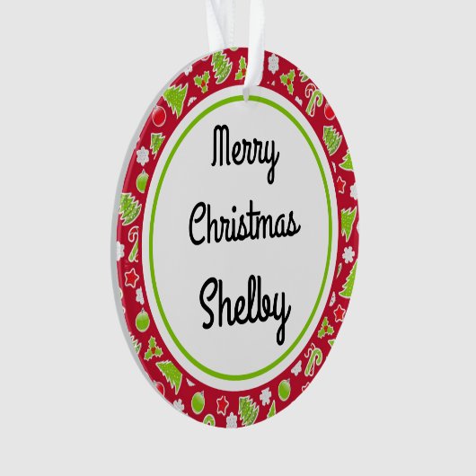 Joyeux Noël Nom Réversible Rétro (devant)