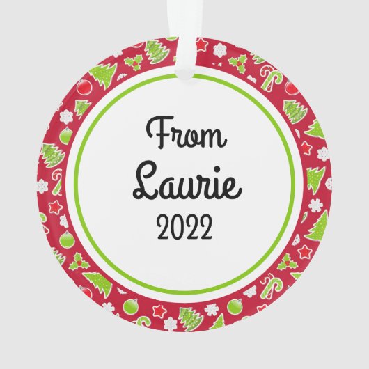 Joyeux Noël Nom Réversible Rétro (dos)