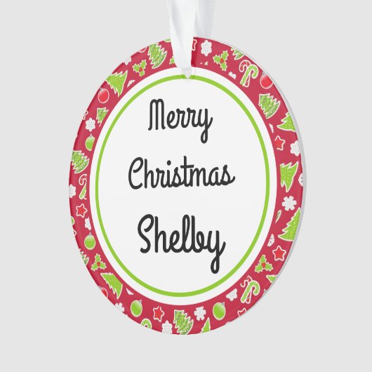 Joyeux Noël Nom Réversible Rétro (devant)