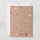 Joyeux Noël Notre nouvelle maison Faire-part mobil (Dos)