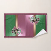 Joyeux Noël! , nouvel an, cerf de Noël, neige (Serviette à main)