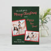 Joyeux Noël & Nouvel An Photo Carte Fête (Debout devant)