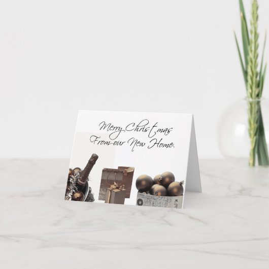 Joyeux Noël - Nouvelle carte de Noël d'adresse (Devant)