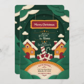 Joyeux Noël Nouvelle carte de réduction de maison (Devant / Derrière)