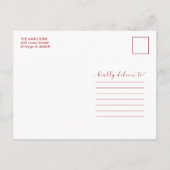 Joyeux Noël Nouvelle maison Faire-part mobile Phot (Dos)