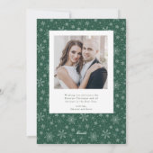 Joyeux Noël Nouvelle mariée Carte photo de vacance (Dos)