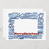 Joyeux Noël - Nuage de mots - Carte de voeux (Devant / Derrière)