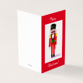 Joyeux Noël Nutcracker Carte de voeux (Outside)