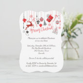 Joyeux Noël Open House Invitation (Debout devant)