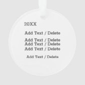 Joyeux Noel Ornament (achterkant)