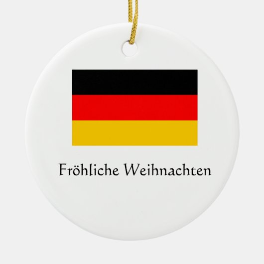 Joyeux Noël Ornement Allemand (Devant)