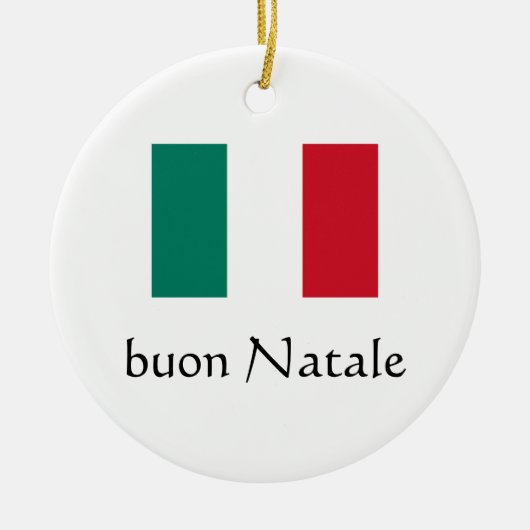 Joyeux Noël Ornement Italien (Devant)