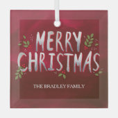 Joyeux Noël Ornement personnalisé (Recto)