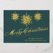 Joyeux Noël Ornements Business Foil Vacances Ca (Recto)