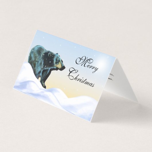 Joyeux Noël - Ours noir dans la neige (Front)