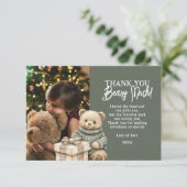 Joyeux Noël Ours Vert Merci (Debout devant)