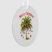 Joyeux Noël Palm Tree Light Hawaiian Tropical (devant)