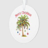 Joyeux Noël Palm Tree Light Hawaiian Tropical (devant)